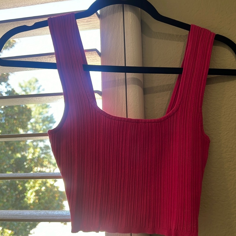 Pink crop top